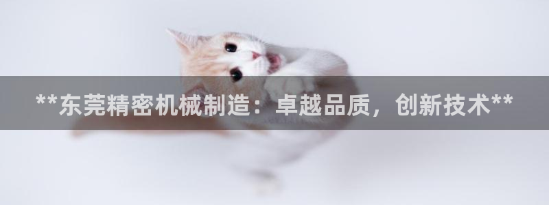 彩神vlll(中国)百度百科：**东莞精密机械制造：卓越品质，创新技术**