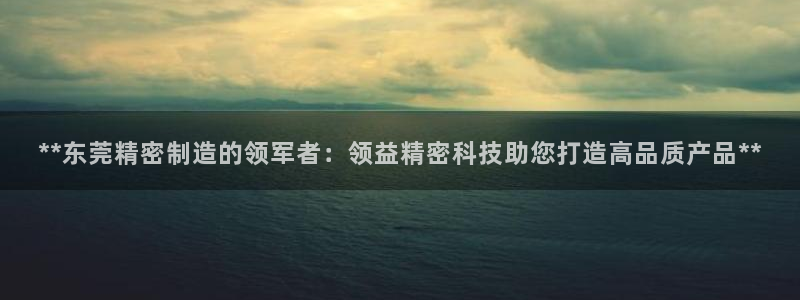 彩神购彩-购彩大厅入口娱乐首选：**东莞精密制造的领军者：领益精密科技助您打造高品质产品**
