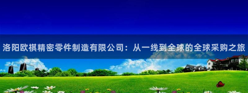 彩神VI首页：洛阳欧祺精密零件制造有限公司：从一线到全球的全球采购之旅
