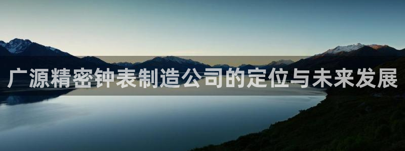 彩神ix可靠吗：广源精密钟表制造公司的定位与未来发展